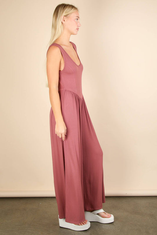 Abby Ribbed Sleeveless Jumpsuit