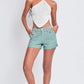Junior Mid Rise Rolled Cuff Shorts - The Salty Mare
