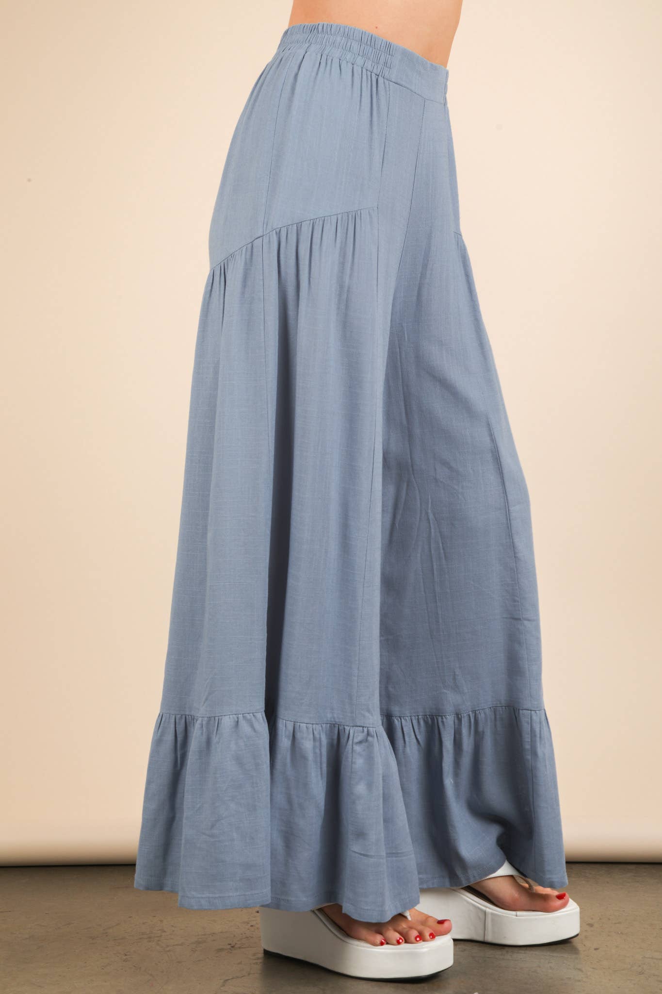 Pam Palazzo Elastic Waist Comfy Pants