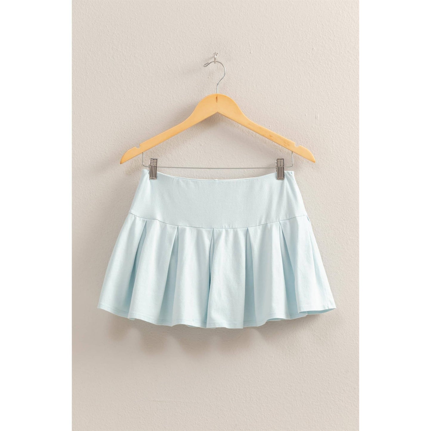 Biana Mid Rise Pleated Mini Skort