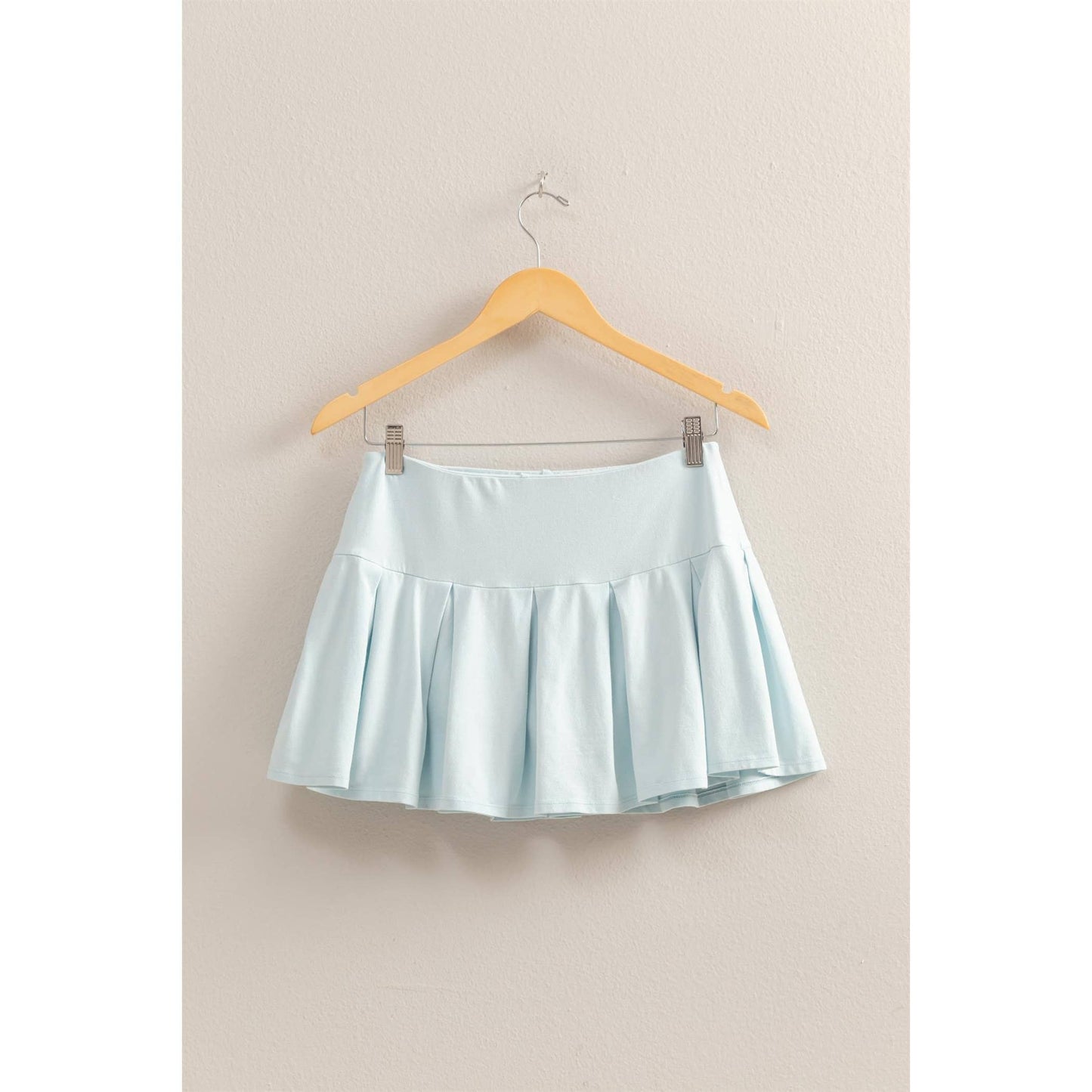 Biana Mid Rise Pleated Mini Skort