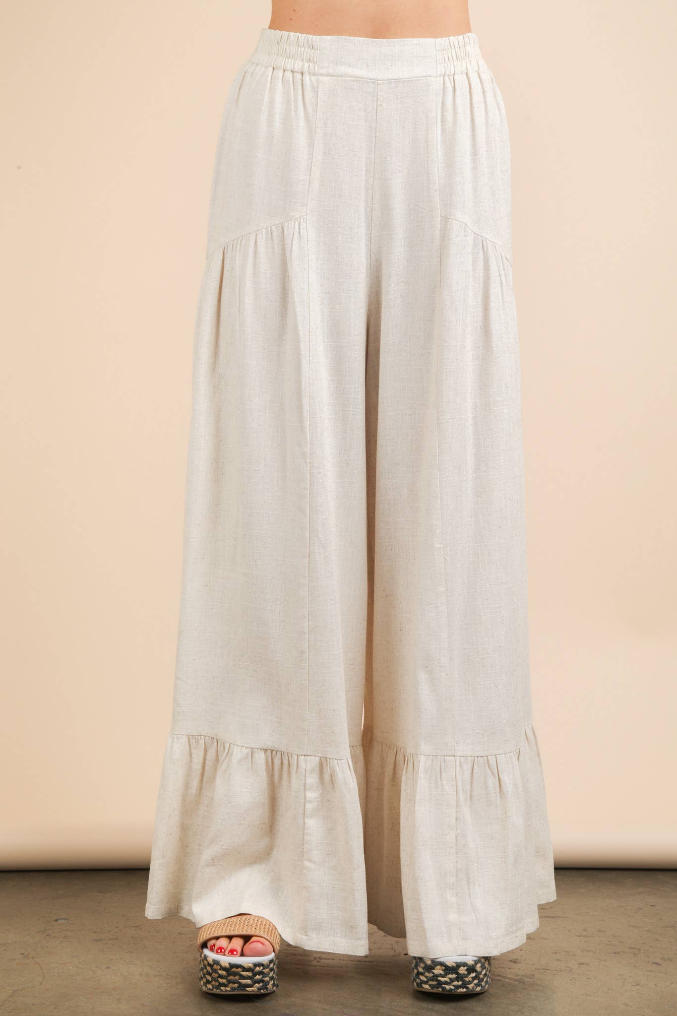Pam Palazzo Elastic Waist Comfy Pants