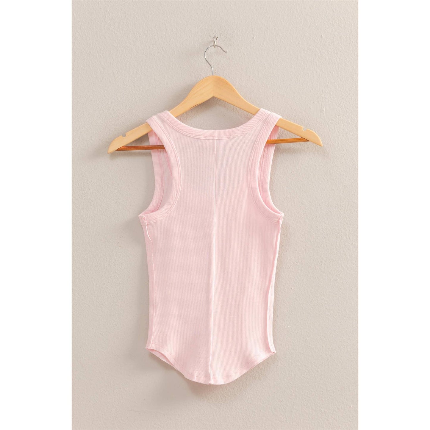 Scoop Neck Ribbed Tank Top