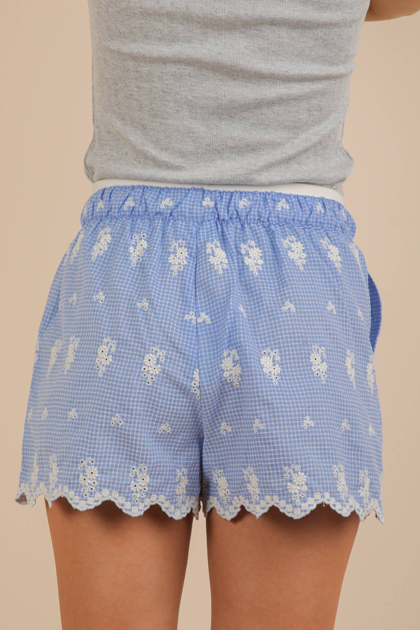 Hailes Embroidered Cotton Shorts