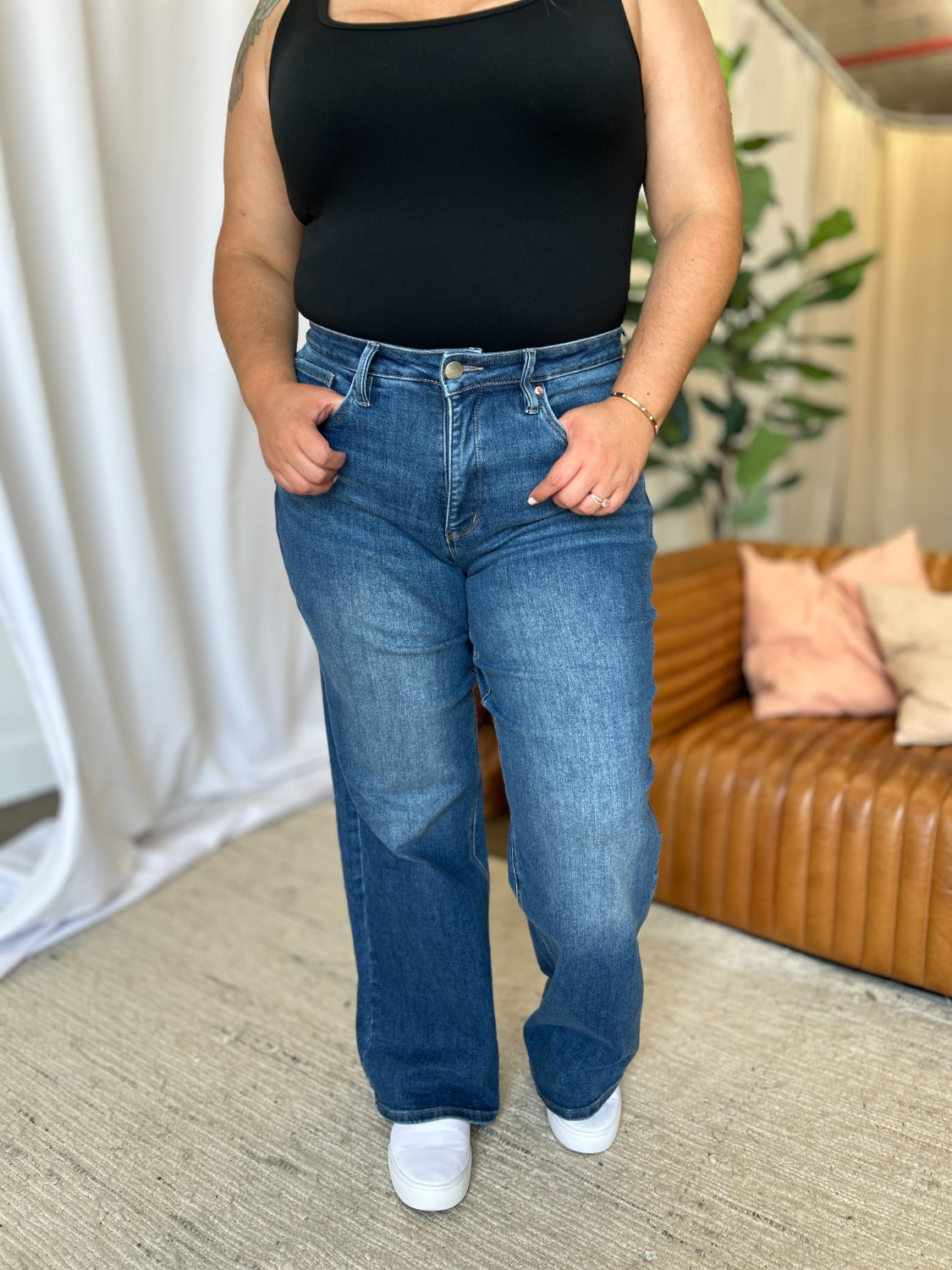 RFM High Rise Tummy Control Flare Jeans