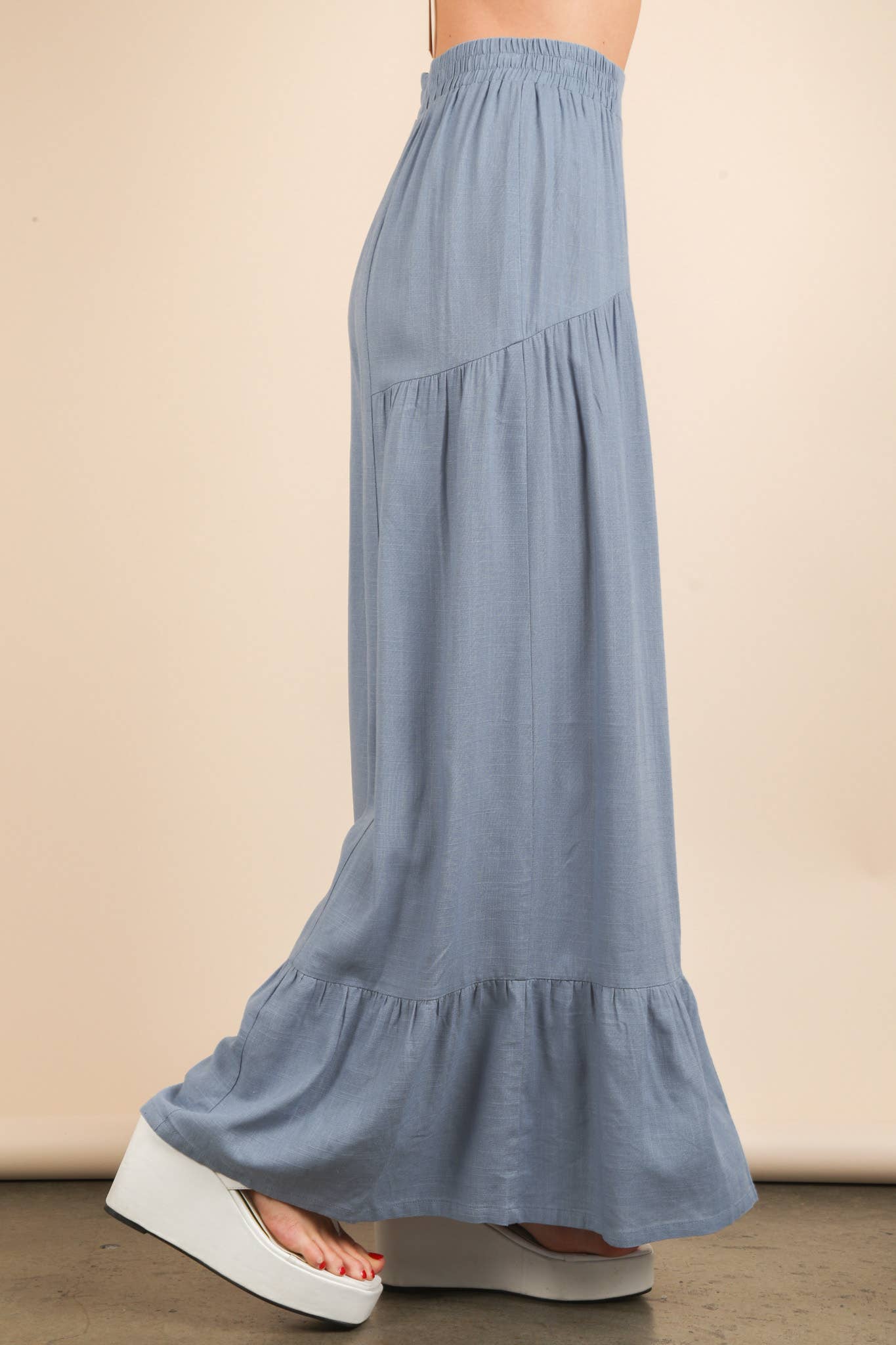 Pam Palazzo Elastic Waist Comfy Pants