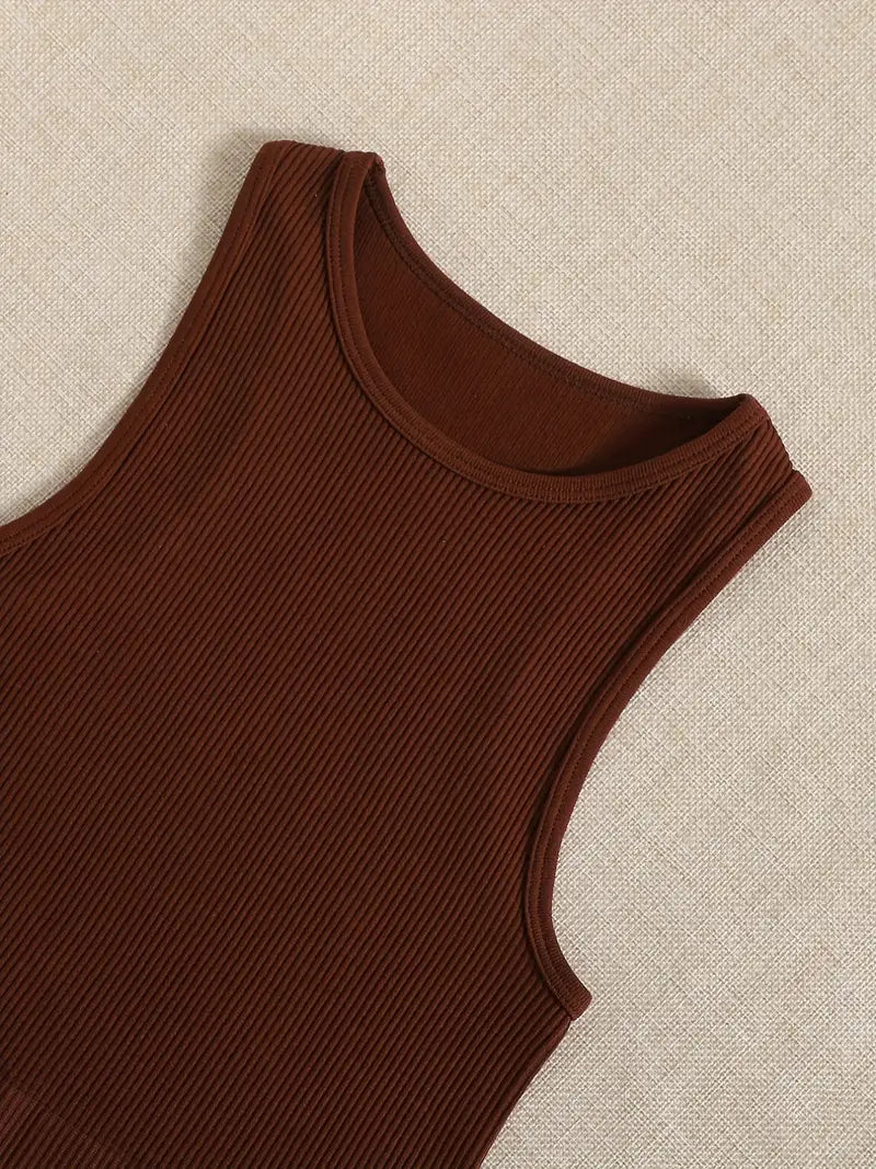 Ribbed Racerback Crop Tank - The Salty Mare