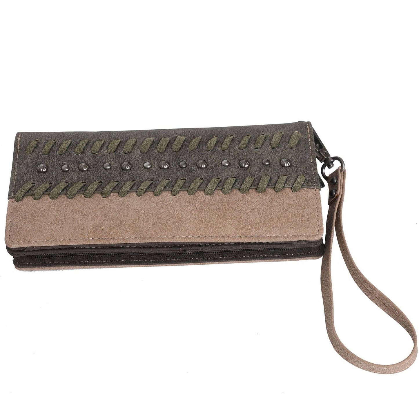 Wrangler Whipstitch and Studs Western Wallet - The Salty Mare