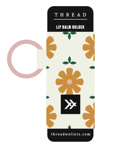 Daisy Chapstick Holder Keychain