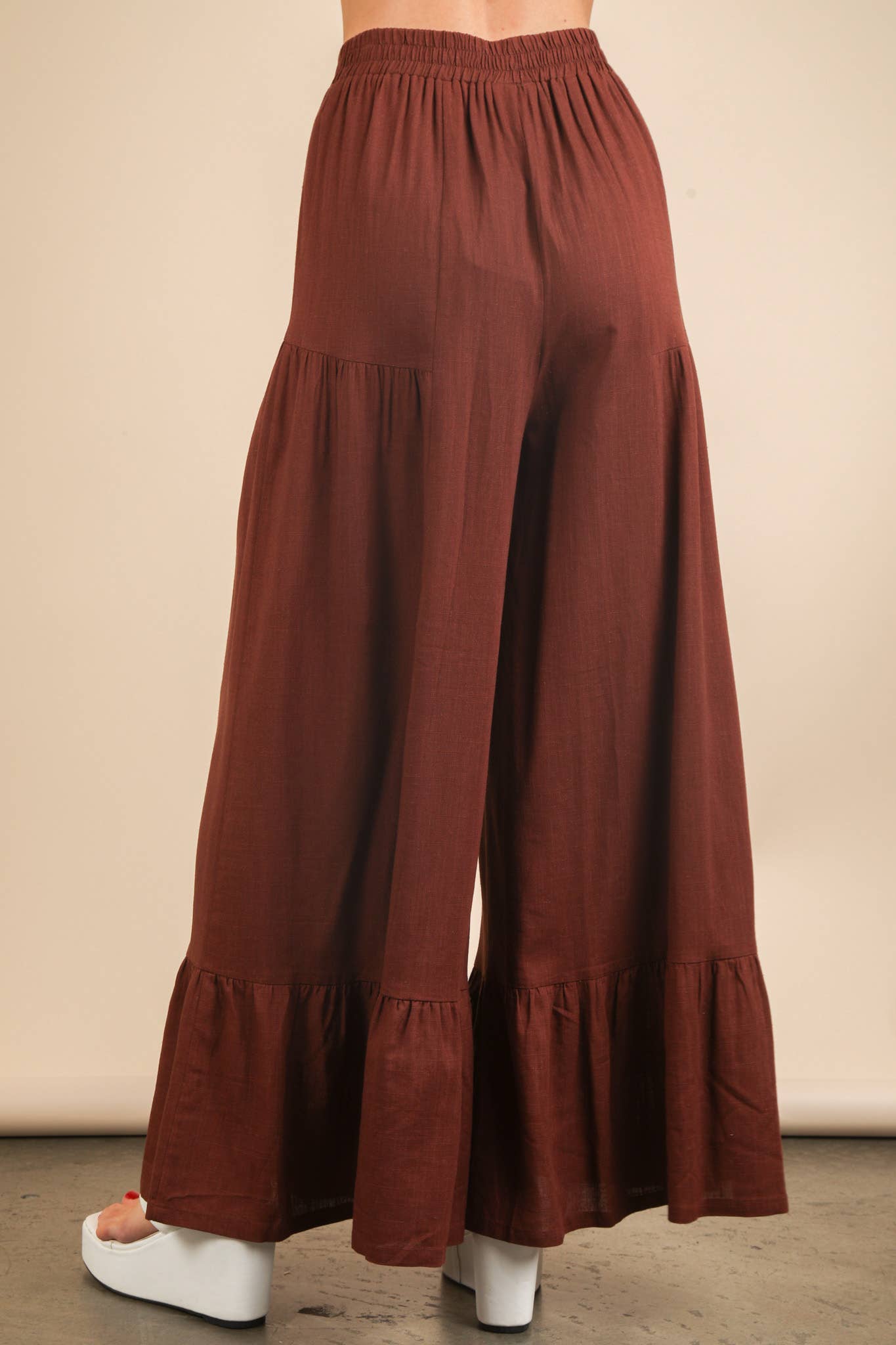 Pam Palazzo Elastic Waist Comfy Pants