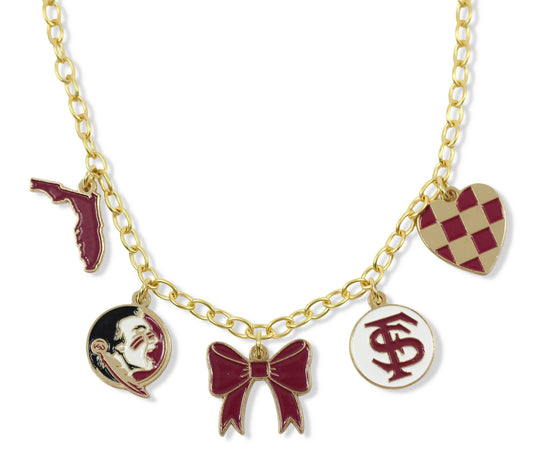 Gameday Charm Necklace - Florida State Seminoles