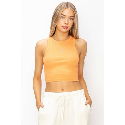 Ribbed Crop Tank Top