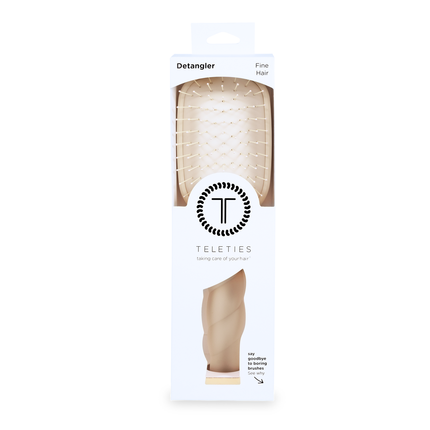 Detangler Hair Brush for Fine Hair - Tan