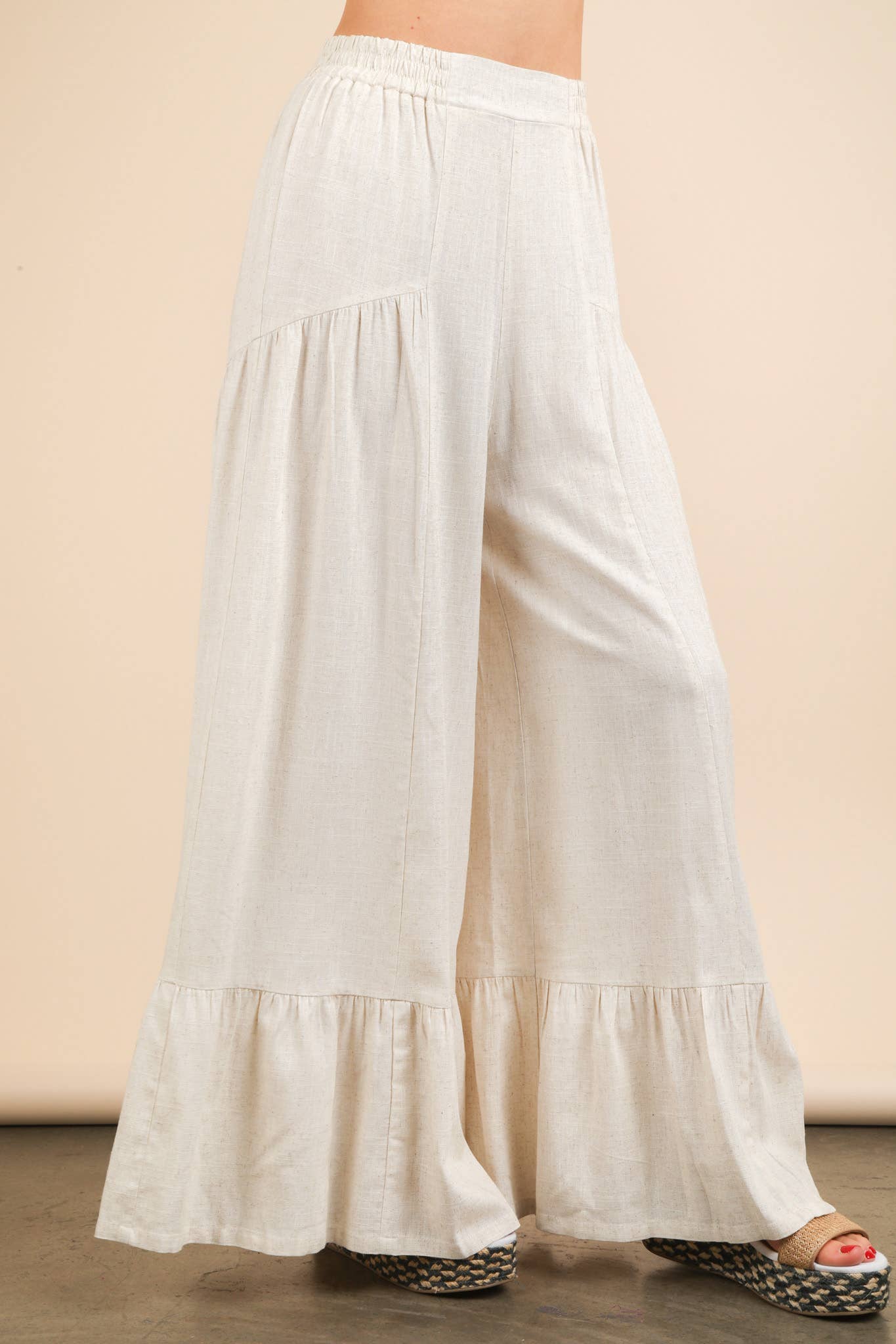 Pam Palazzo Elastic Waist Comfy Pants