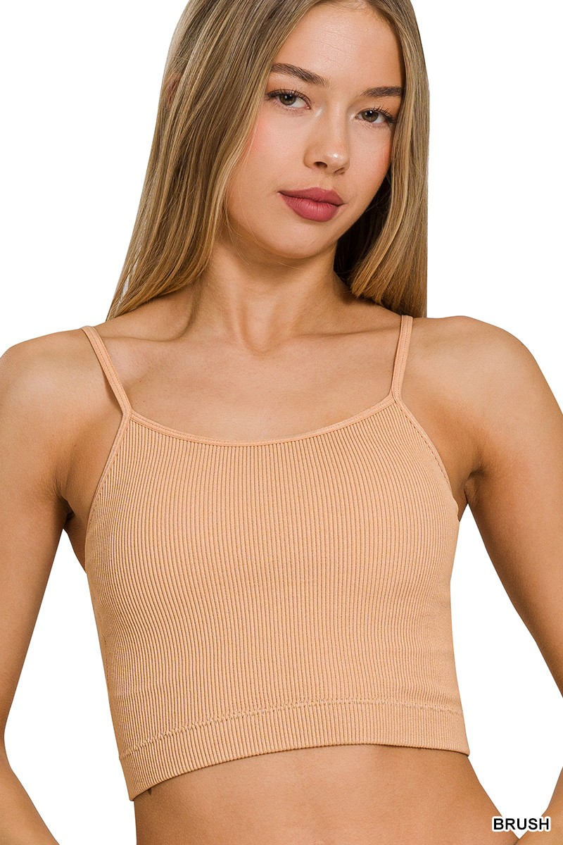 Ribbed Seamless Cropped Cami
