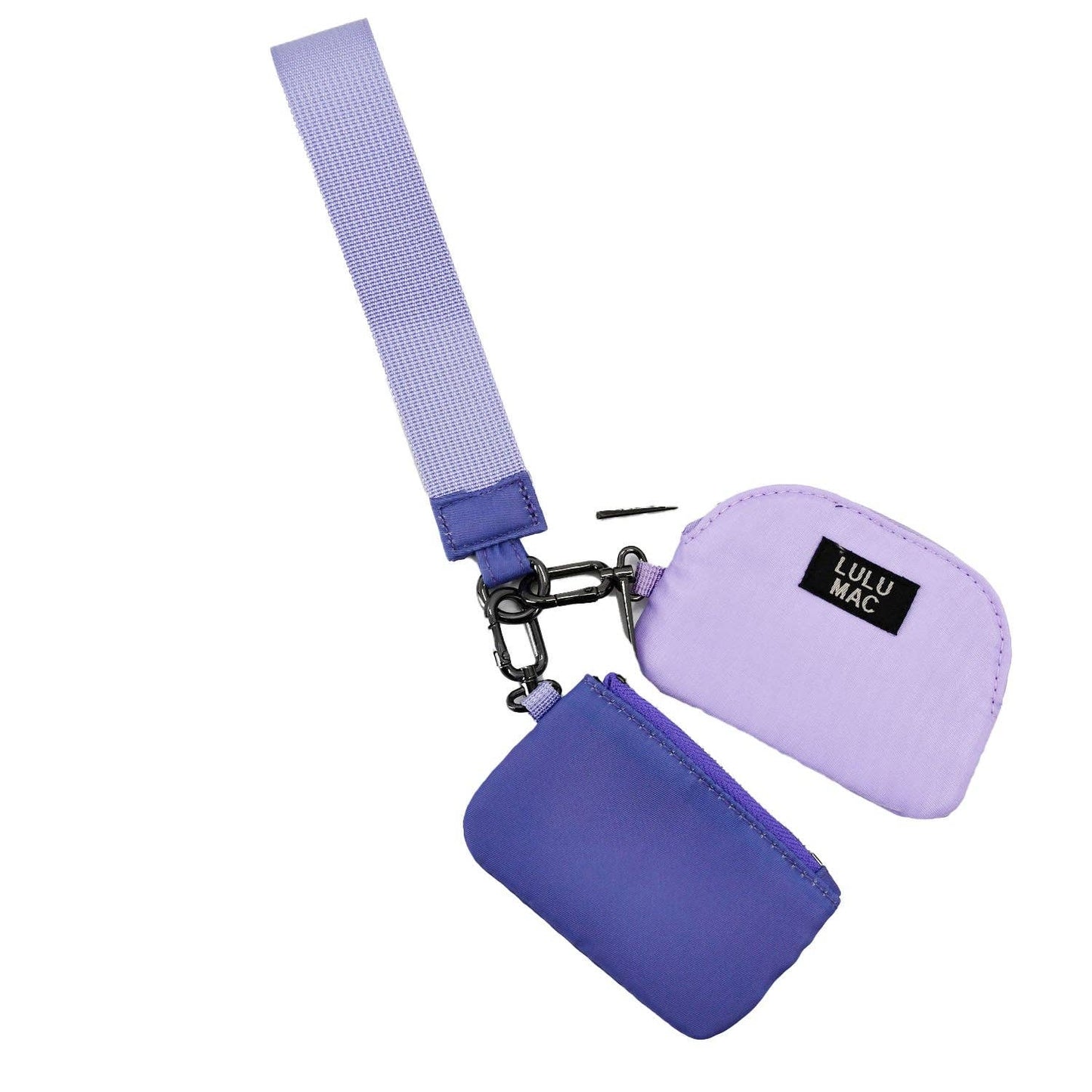 LULU MAC - Purple/Lavender Double Pouch Wristlets