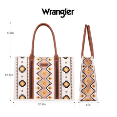 Wrangler Southwest Canvas Tote - The Salty Mare