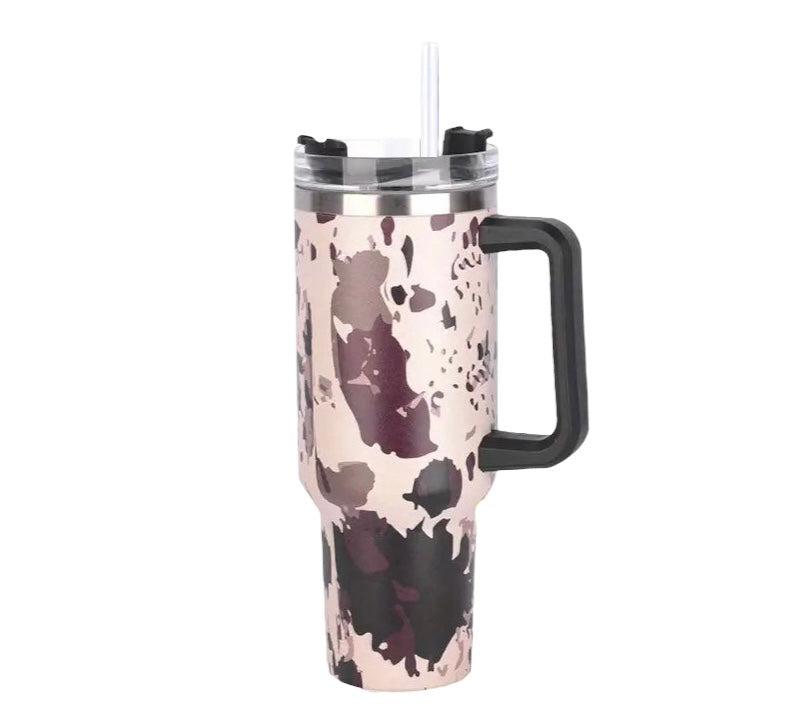Patterned Stainless Steel Mug 40oz - The Salty Mare