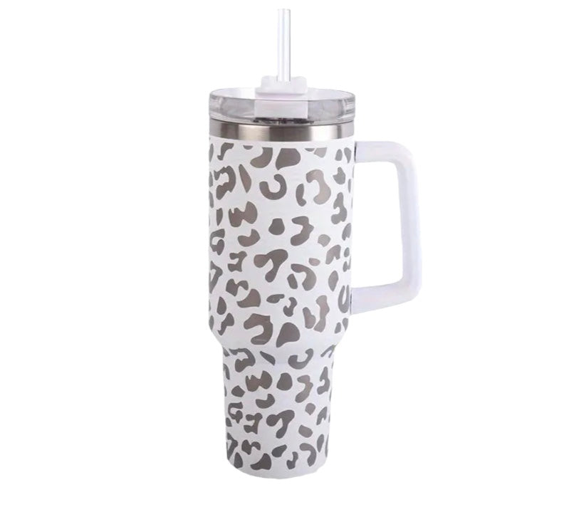 Patterned Stainless Steel Mug 40oz - The Salty Mare