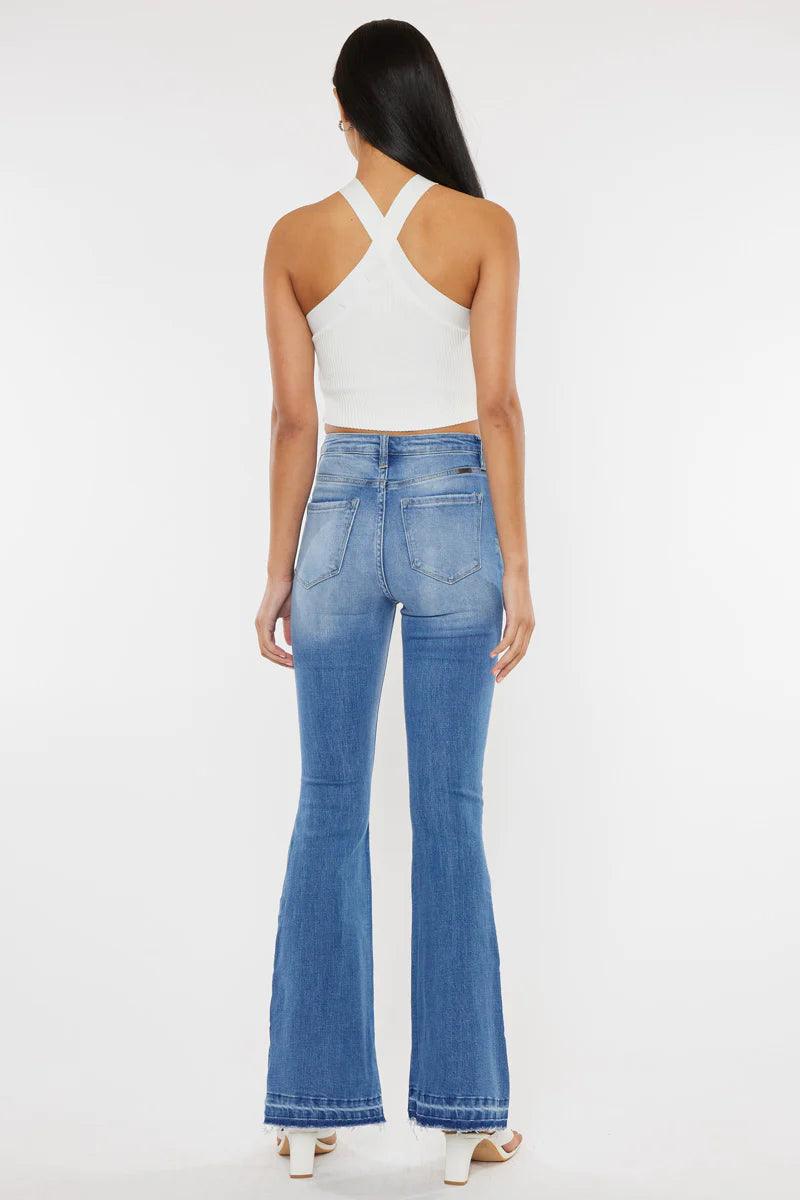 Kancan Bailey High Rise Flare Jeans - The Salty Mare