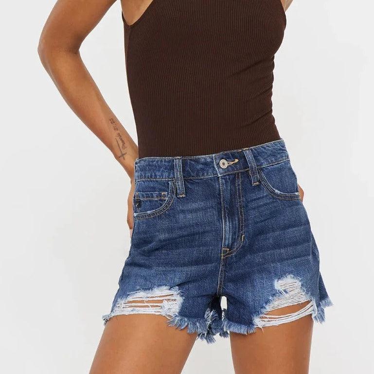 Kancan Ivanna Ultra High Rise Mom Shorts - The Salty Mare