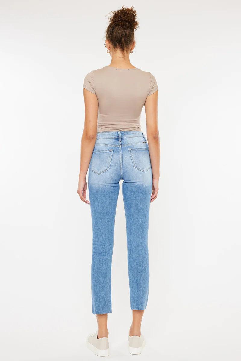 Kancan Priscilla High Rise Slim Straight Jean - The Salty Mare