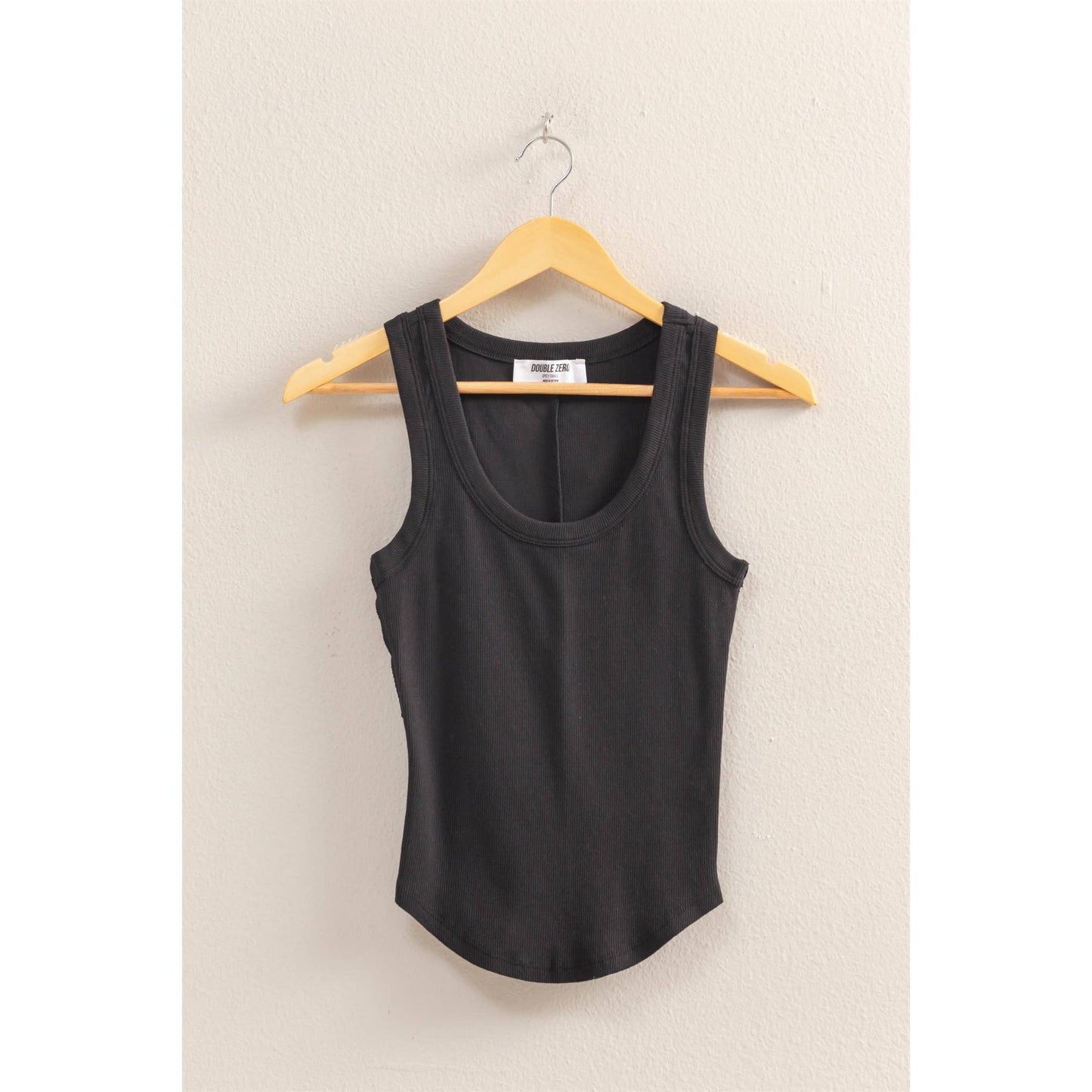 Scoop Neck Ribbed Tank Top