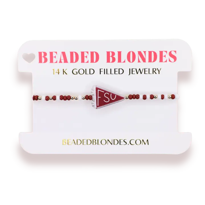 FSU Flag Bracelet on Color