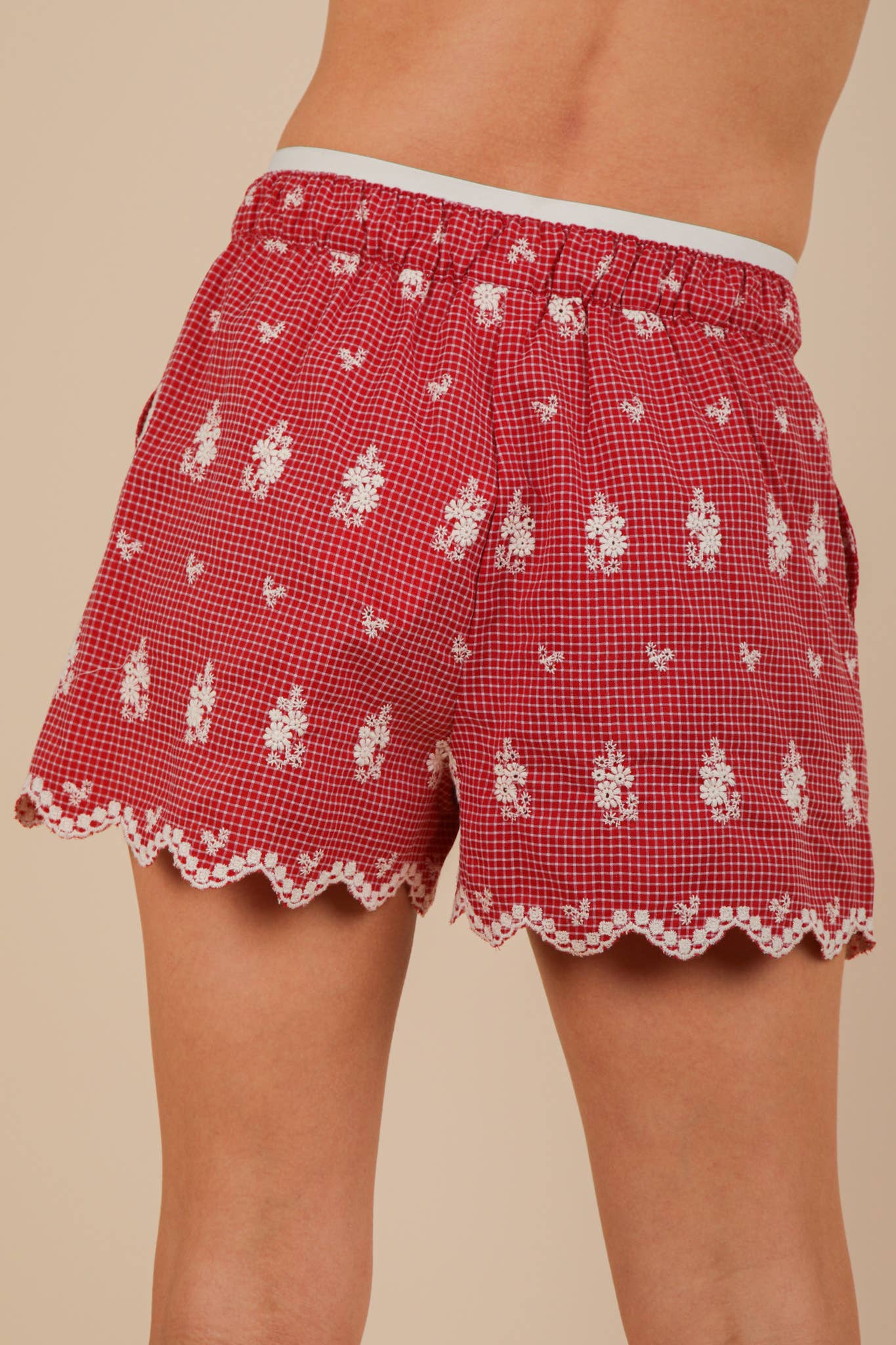 Hailes Embroidered Cotton Shorts