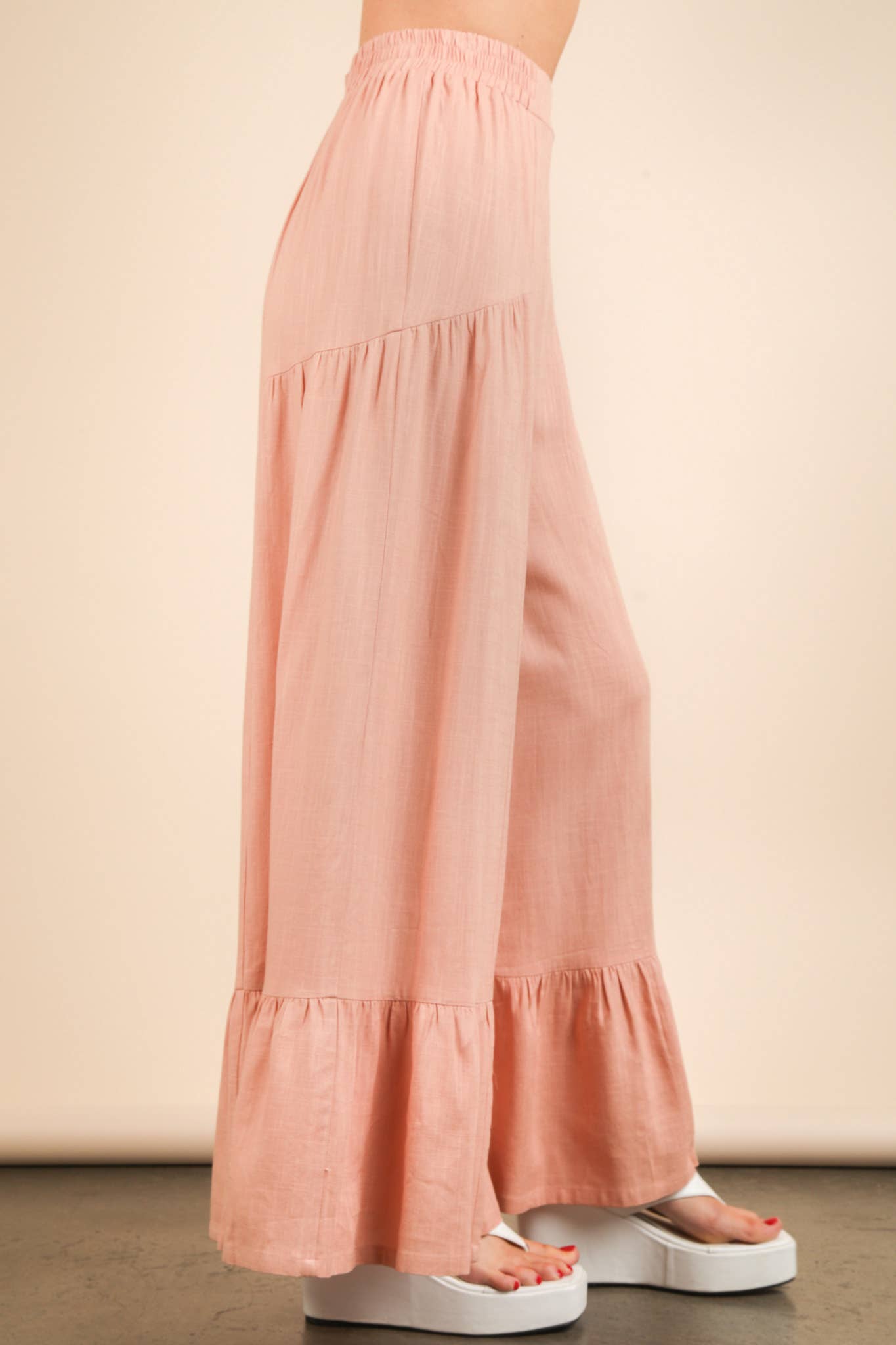 Pam Palazzo Elastic Waist Comfy Pants
