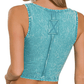 Cotton V-neck Crop Tank - The Salty Mare
