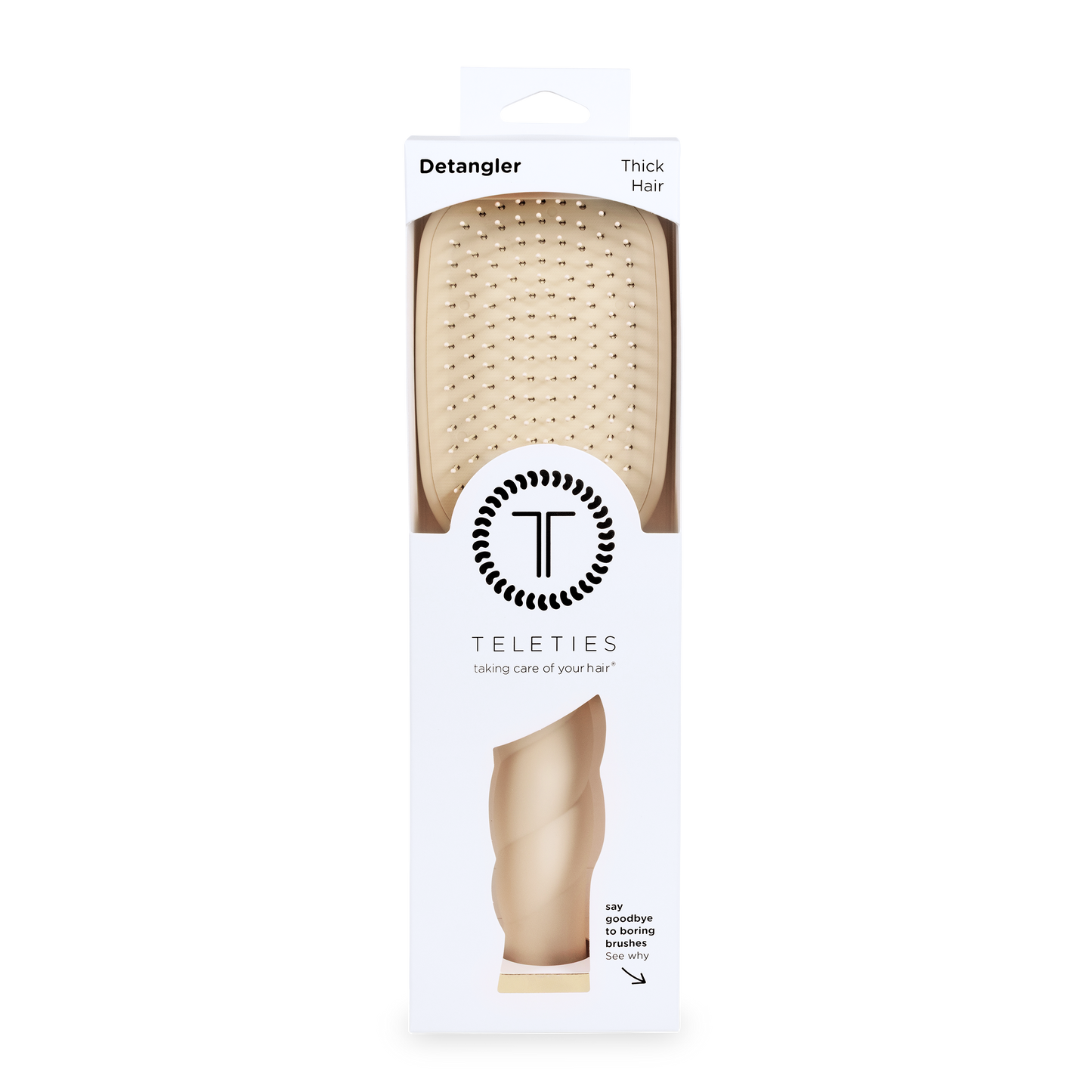 Detangler Hair Brush for Thick Hair - Tan