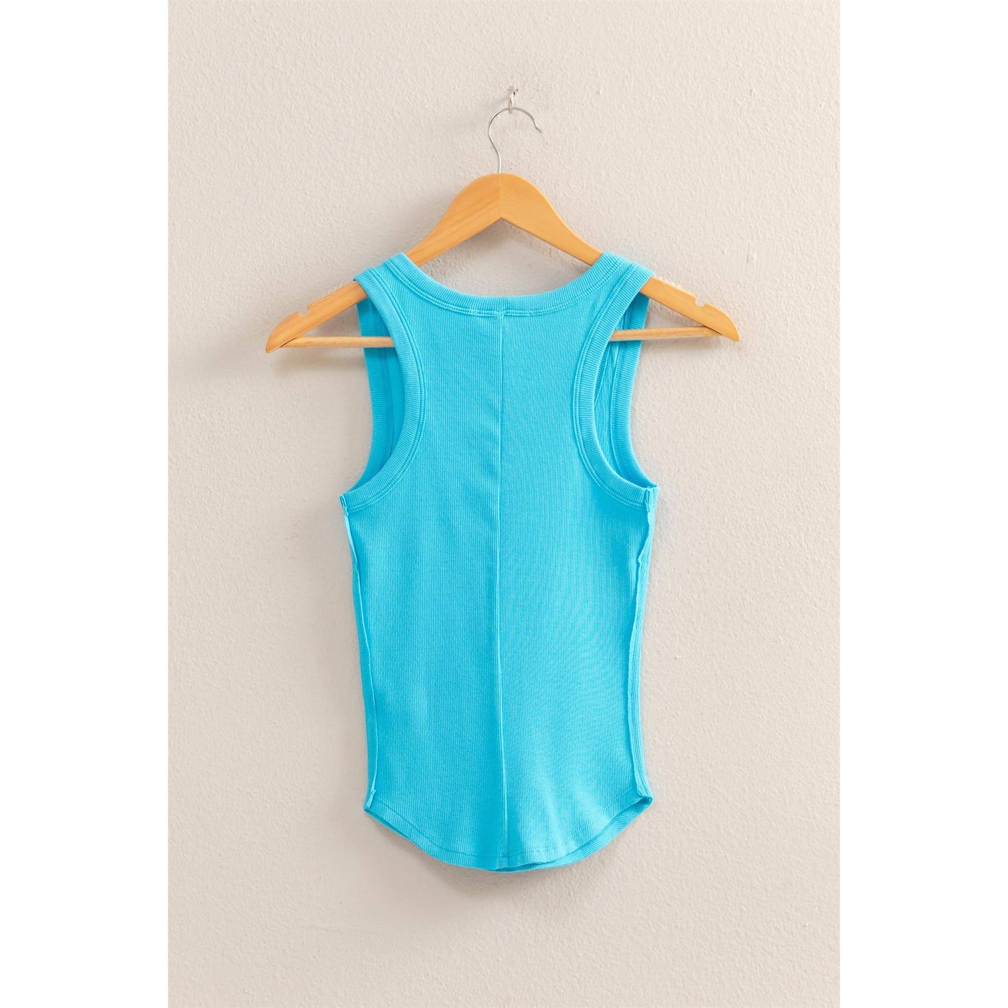 Scoop Neck Ribbed Tank Top