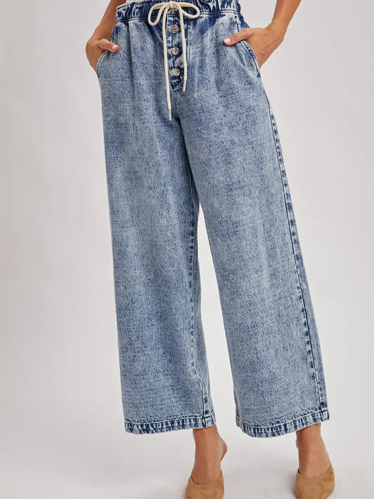 Denim Paper Bag Jeans
