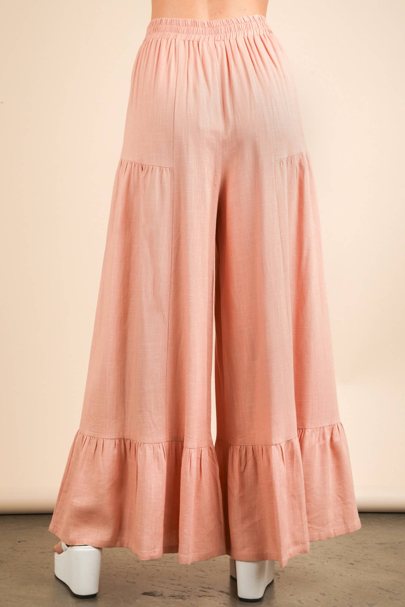 Pam Palazzo Elastic Waist Comfy Pants