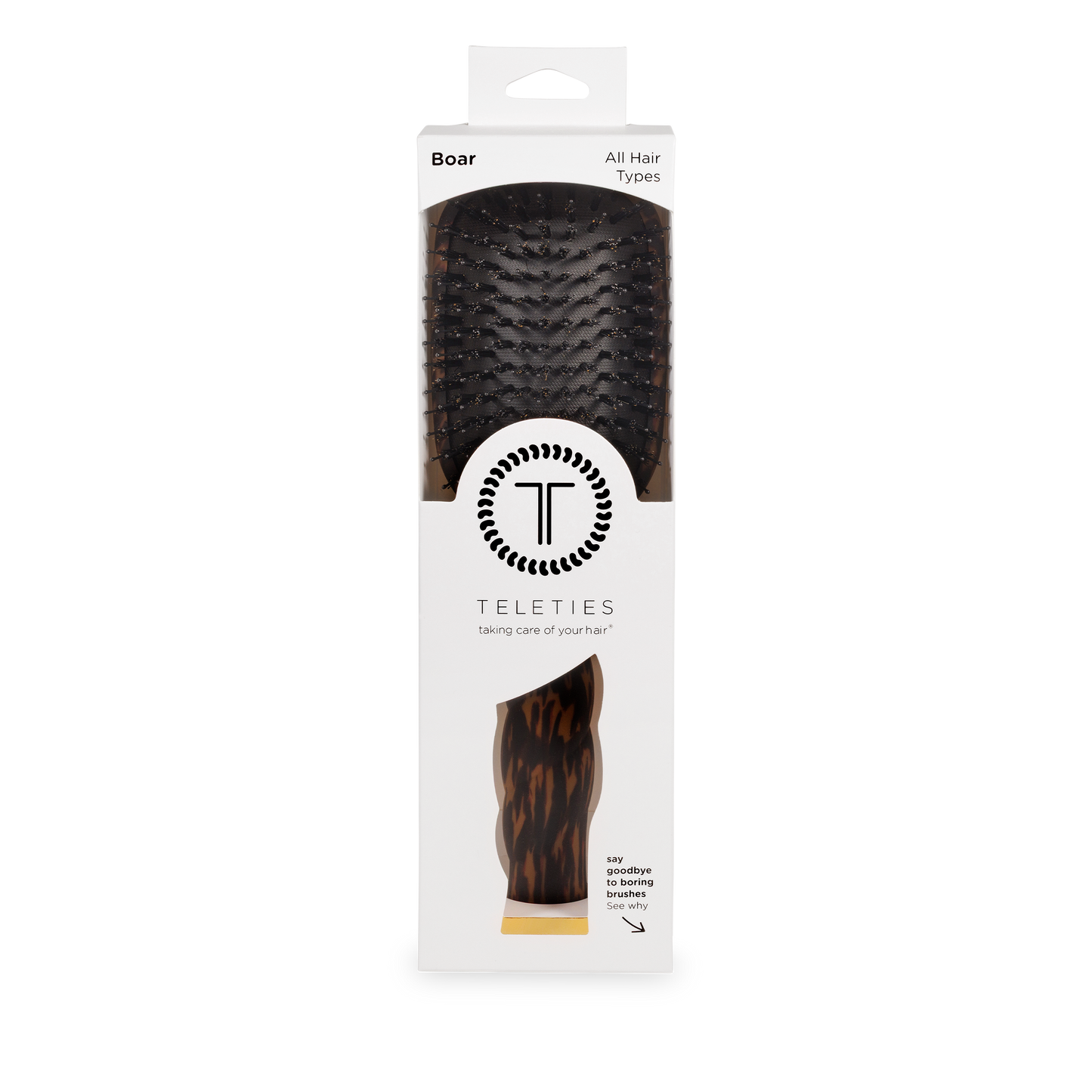Boar Bristle Hair Brush | Tortoise