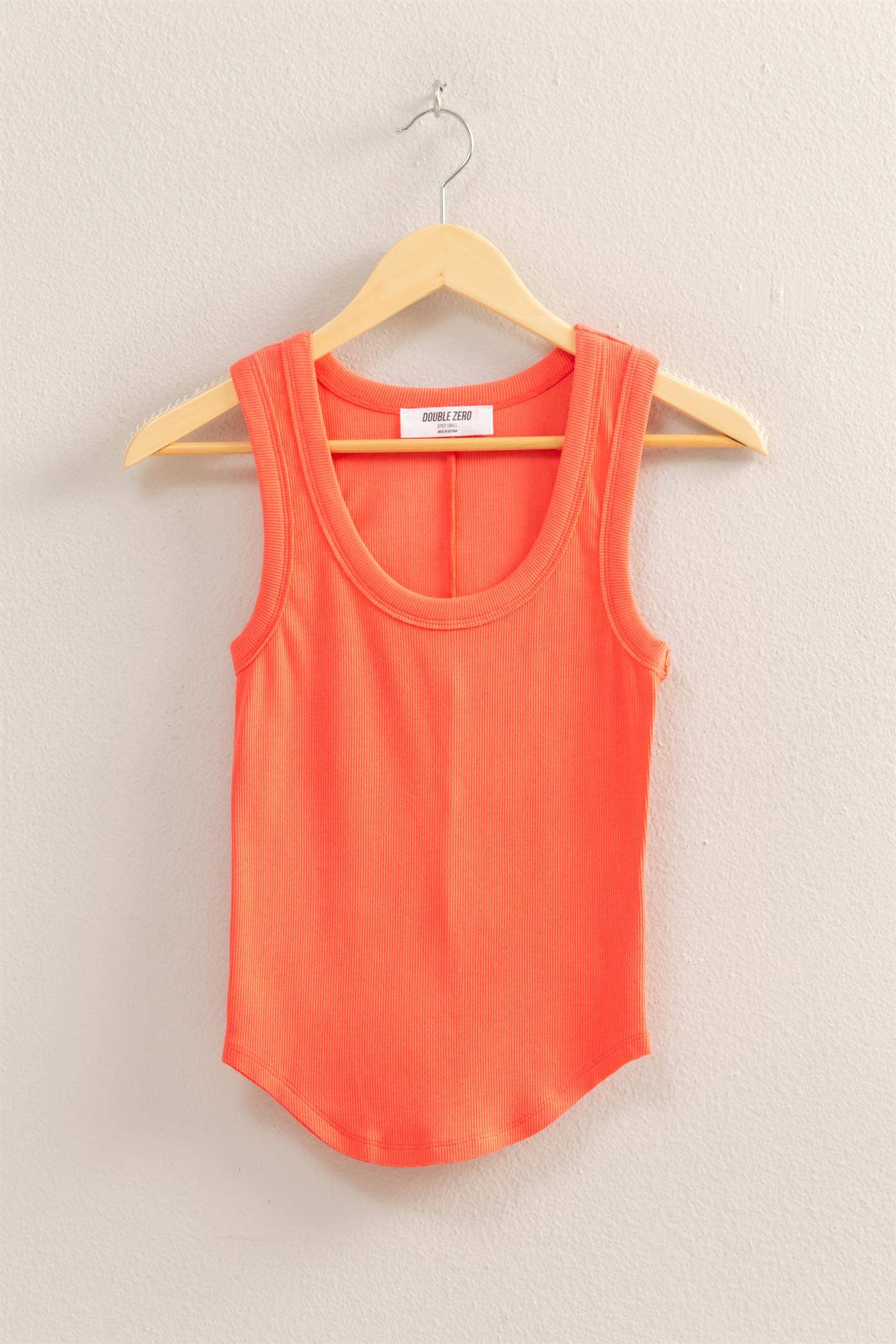 Scoop Neck Ribbed Tank Top