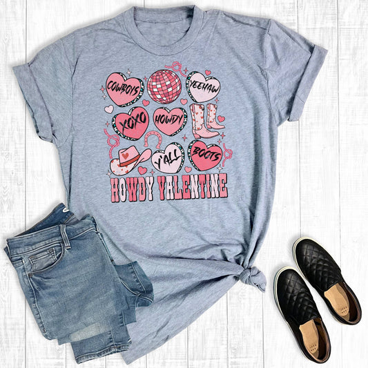 Western Howdy Valentine Graphic Tee