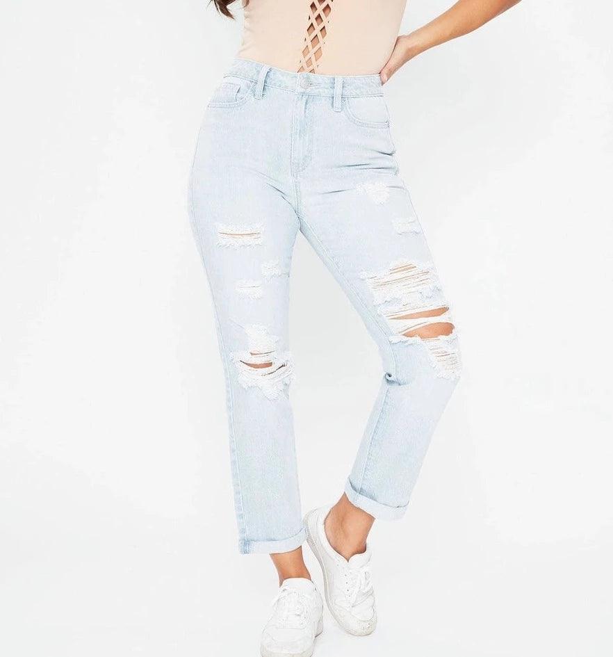 Junior Hybrid Dream High Rise Mom Fit Ankle Jean The Salty Mare