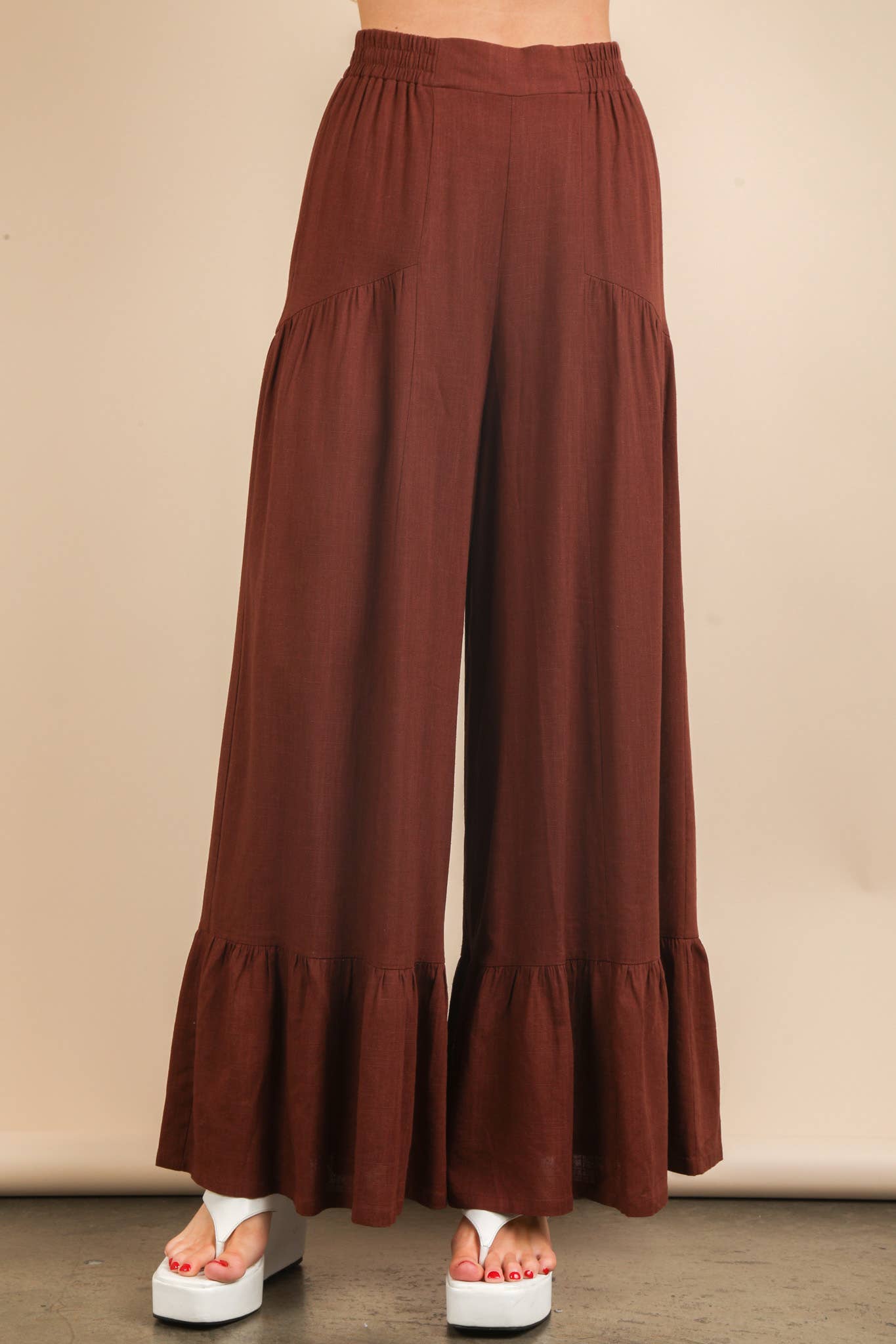 Pam Palazzo Elastic Waist Comfy Pants