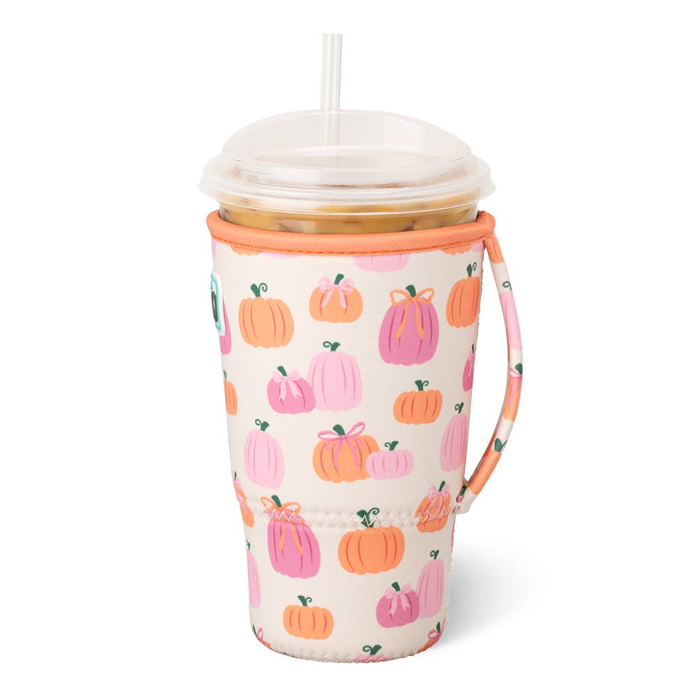 Pumpkins and Bows Iced Cup Coolie (Large)