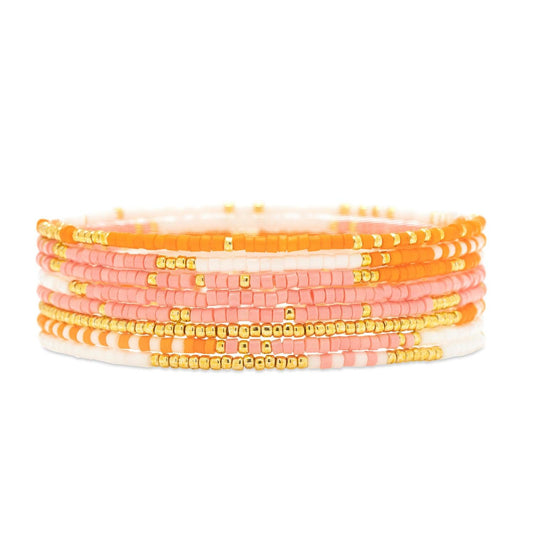 Mixed Seed Bead Stretch Bracelet Set - The Salty Mare