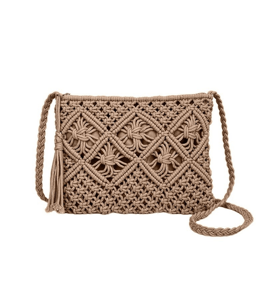 Boho Crochet Tassel Shoulder Bag - The Salty Mare