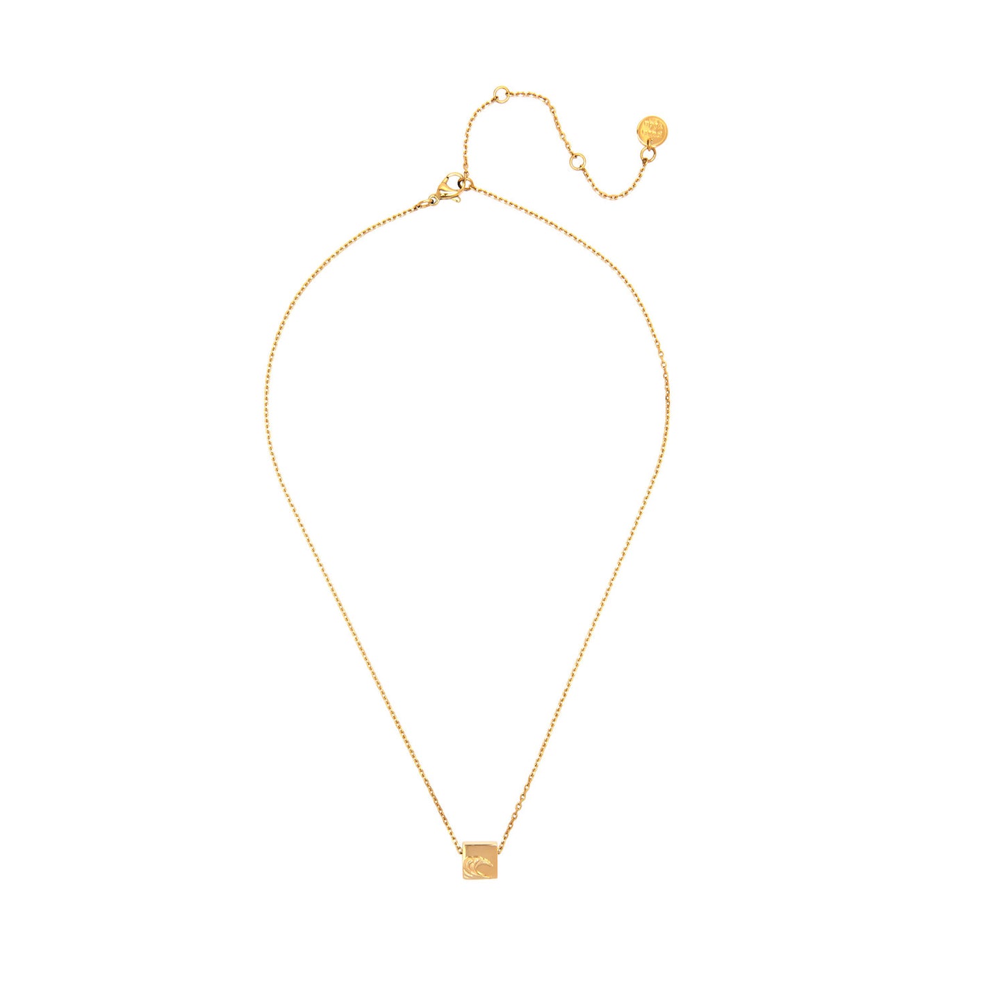 Surfrider Fdn Wave Pendant Necklace - Gold