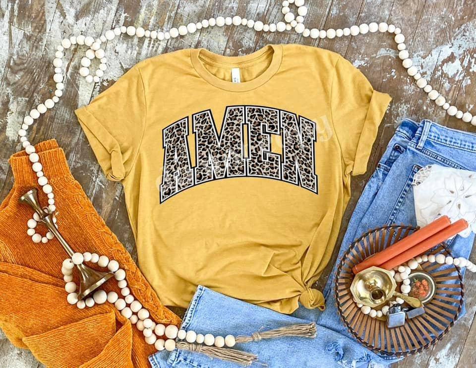 Amen Leopard Tee - The Salty Mare