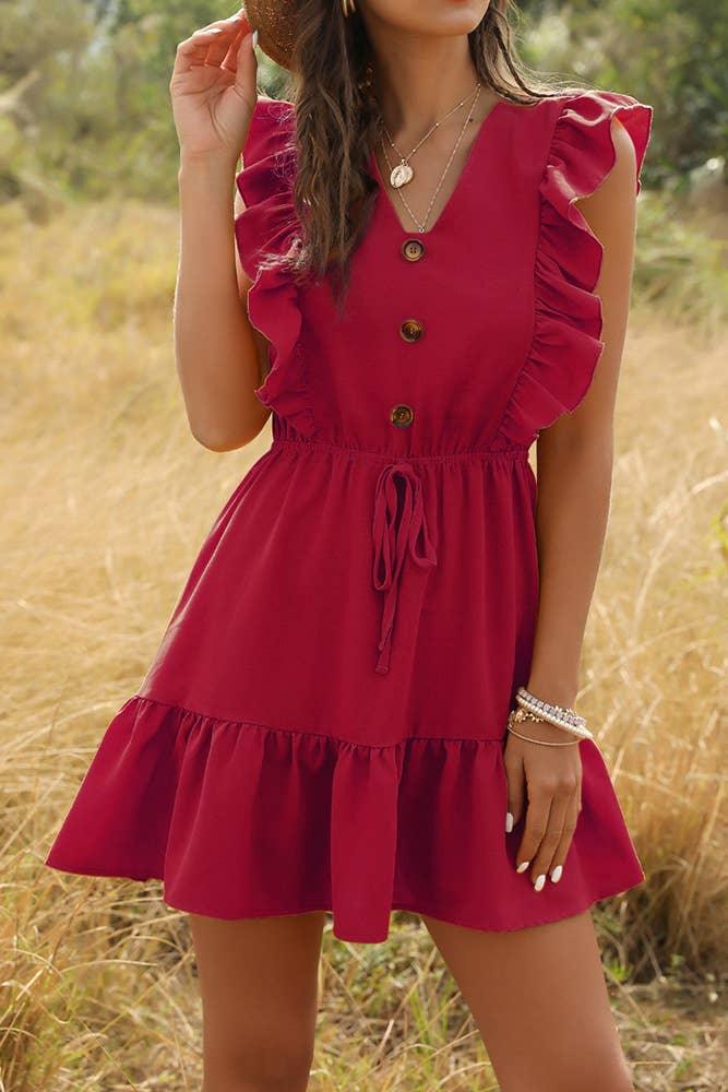 Ruffle Mini Dress - The Salty Mare
