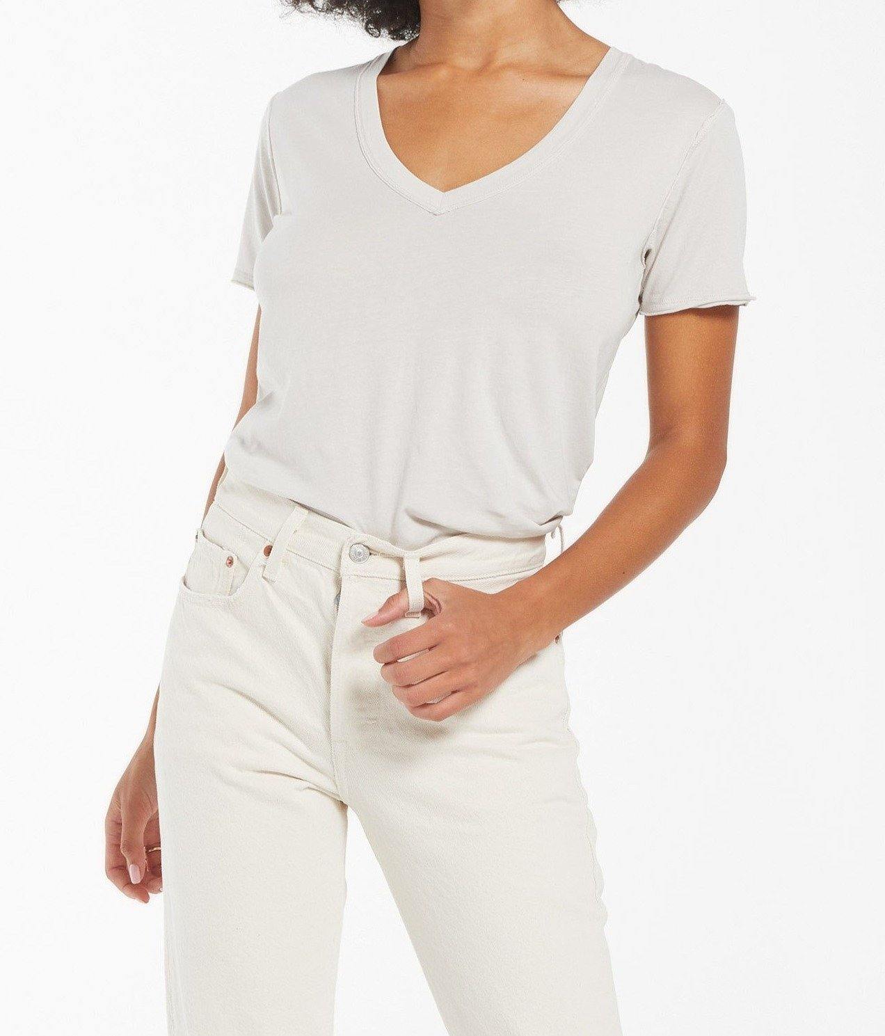 Organic Cotton V-neck Tee - The Salty Mare