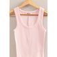 Scoop Neck Ribbed Tank Top