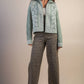 Leopard Printed Marine Straight Pants