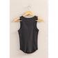 Scoop Neck Ribbed Tank Top